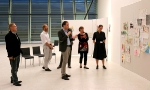 Landesrat Phillip Achammer bei der Präsentation der Ergebnsisse der Ideensammlung zur Zukunft des Museions am "Tag der zeitgenössischen Kunst" am Samstag 