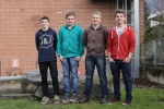 Die Mitglieder des erfolgreichen Börsenteams "Beinhart": (v. links) Fabian Pilser, Simon Meraner, Stefan Mittelberger und Georg Profanter