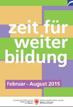 Zeit für Weiterbildung Februar - August 2015: das Cover