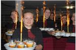 Frankenberger Schülerinnen überraschten die Gäste mit einem kulinarischen Feuerwerk. Foto: Fachschule Frankenberg