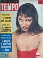 Titelseite des Magazins "Tempo" aus dem Jahr 1958 mit einem Bild von Dorian Gray, das die Fotografin Chiara Samugheo aufgenommen hat.