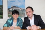 Philipp Achammer e l’assessore alla formazione della Regione Lombardia, Valentina Aprea