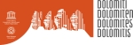 Le logo dles Dolomites, patrimone natural dl’umanité UNESCO