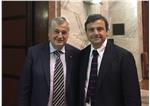LR Florian Mussner mit Minister Carlo Calenda (Industrie) in Rom (FOTO: LPA)